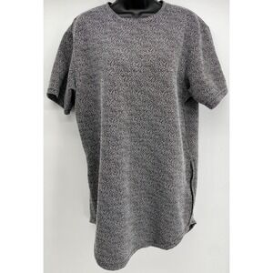 Exclusive Game Shirt Men's L Limited Edition Gray Salt and Pepper Side Zip Tee